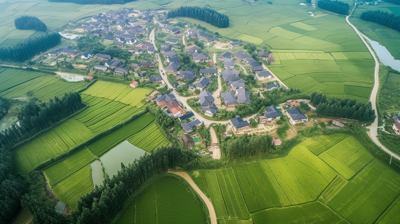 航拍江南水乡俯瞰美丽乡村水城乡村点缀其间航拍摄影城市名片,高清,摄影图,摄影图片,图片大全,摄影图免费下载